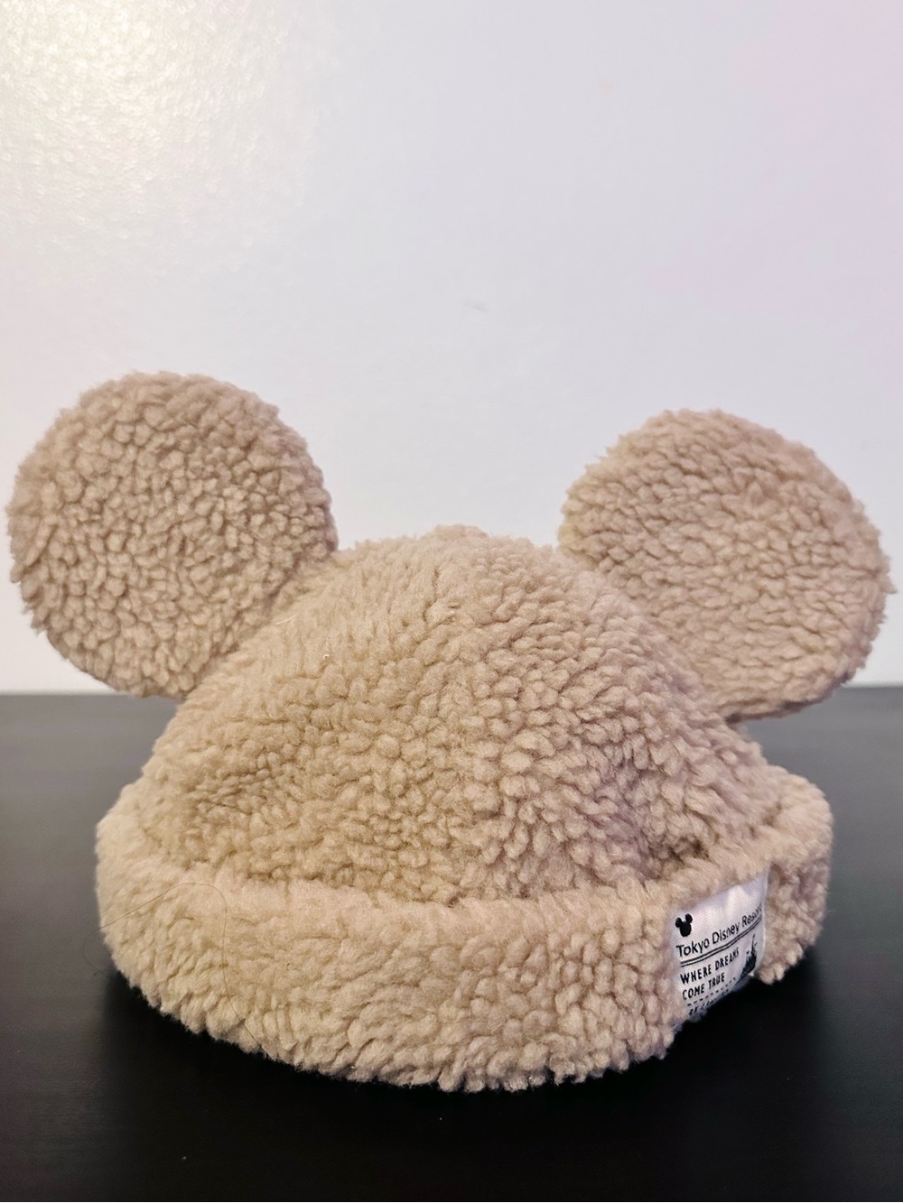 Tokyo Disney Resort Mickey Sherpa Ear Hat Cap